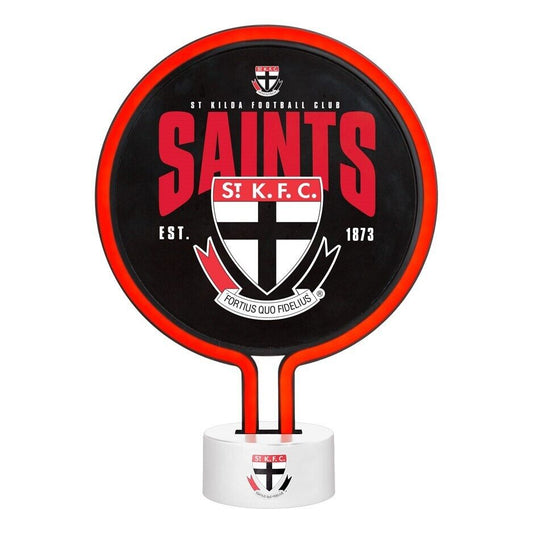 AFL Neon Light - St Kilda Saints - 30 x 21.5 x 8.5cm - Team Logo