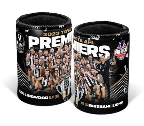 AFL 2023 Premiers Team Photo Stubby Cooler - Collingwood Magpies