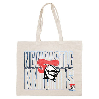 NRL Canvas Tote Bag - Newcastle Knights - Re-Useable Carry Bag