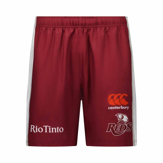 2024 Training Gym Shorts - QLD REDS - Mens - Maroon - Queensland - CANTERBURY