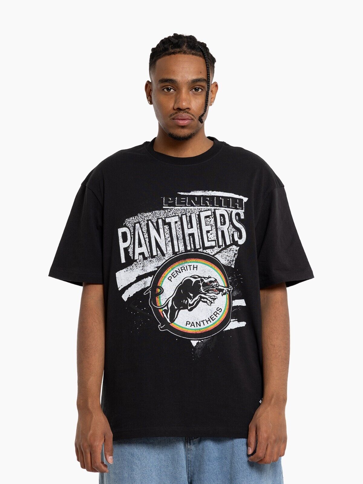 NRL Abstract Tee - Penrith Panthers - Shirt - T-Shirt - Mens - Adult