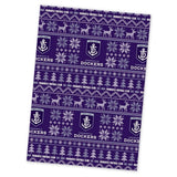 AFL Christmas Wrapping Paper - Fremantle Dockers - XMAS - 49cm X 69cm