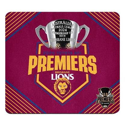 AFL 2024 PREMIERS MOUSE PAD MAT - BRISBANE LIONS - ETA OCT 2024 - PH1