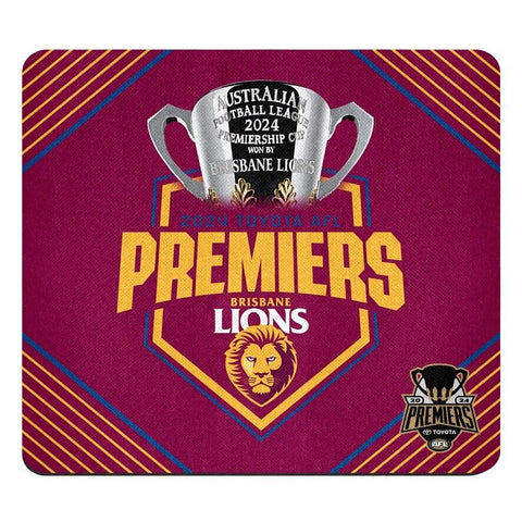 AFL 2024 PREMIERS MOUSE PAD MAT - BRISBANE LIONS - ETA OCT 2024 - PH1