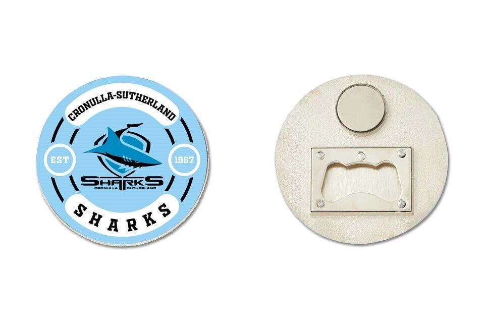 NRL Bottle Opener Magnet - Cronulla Sharks - Rugby League