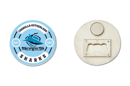 NRL Bottle Opener Magnet - Cronulla Sharks - Rugby League