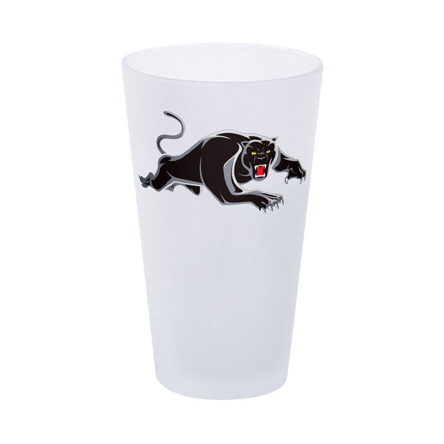 NRL Frosted Conical Glass - Penrith Panthers - 450ml - Single