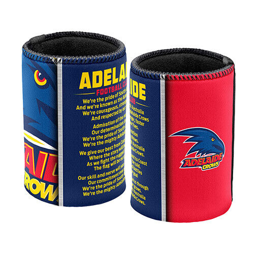 AFL Drink Stubby Cooler - Team Song - Adelaide Crows - Can Cooler