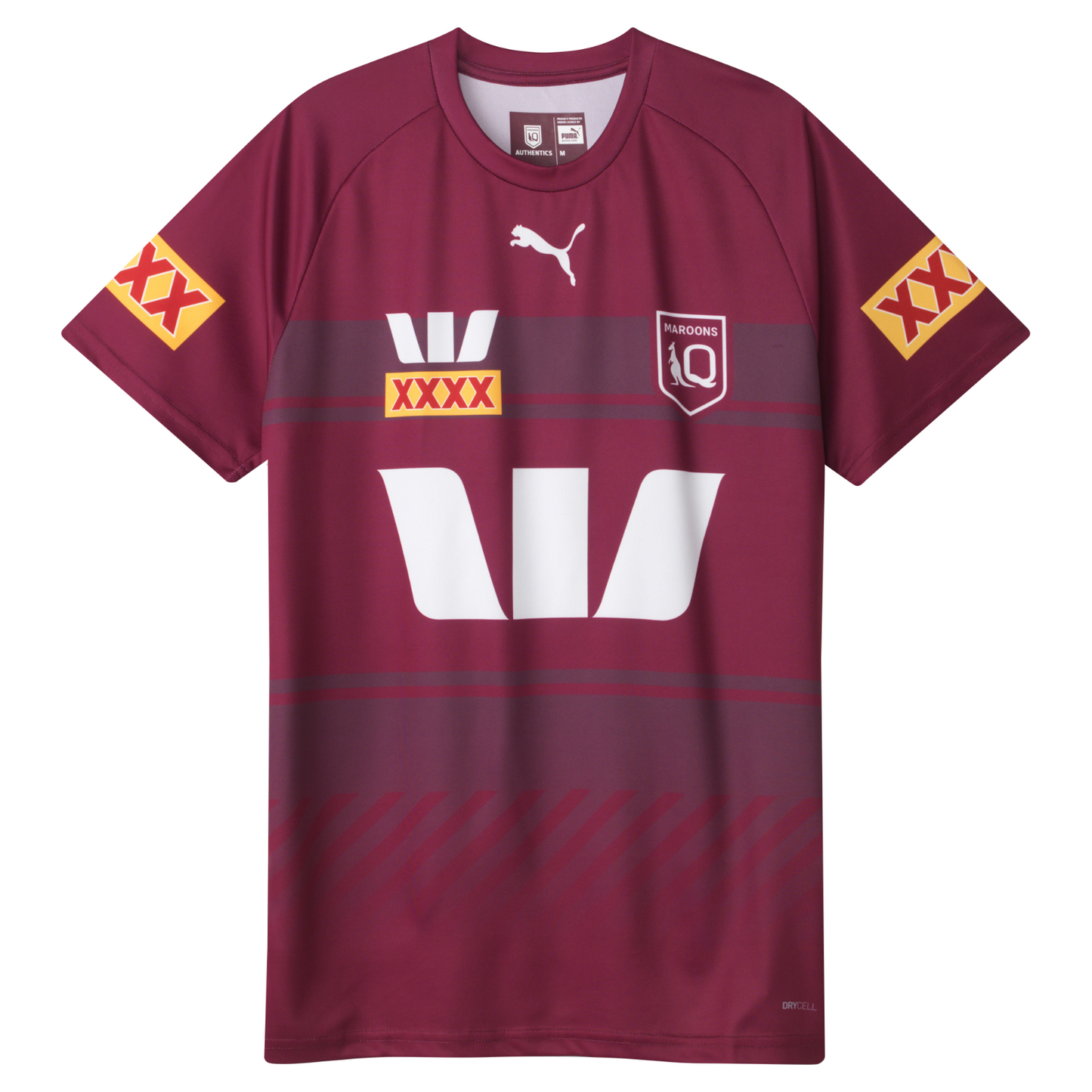 2025 QLD Maroons Training Tee - Queensland - Maroon - Adult - Mens