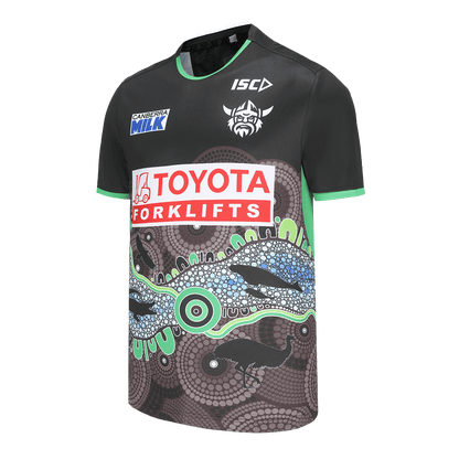 NRL 2024 Indigenous Run Out Tee - Canberra Raiders - Adult - Mens