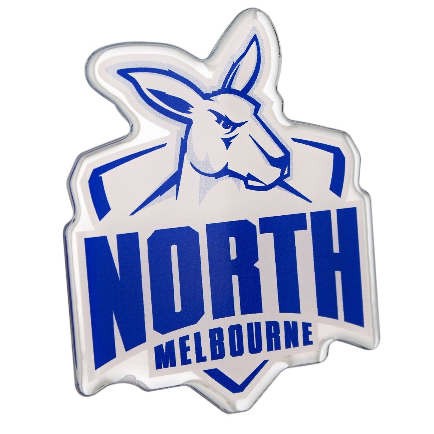 AFL Logo Emblem - North Melbourne Kangaroos - Supporter Car Badge