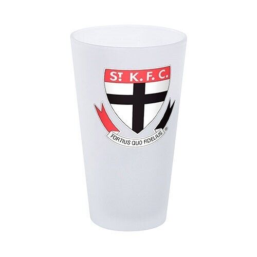 AFL Frosted Conical Glass - St Kilda Saints - 500ml - Single