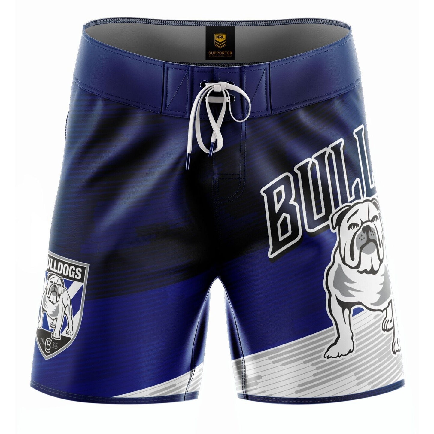 NRL Barrel Board Shorts - Canterbury Bulldogs - Swim - Adult