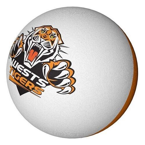 NRL Rubber High Bounce Hand Ball - West Tigers - Single - 6cm - OLD LOGO