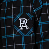 AFL 'Mustang' Flannel Polo - Port Adelaide Power - Flanno Shirt - Flannelette