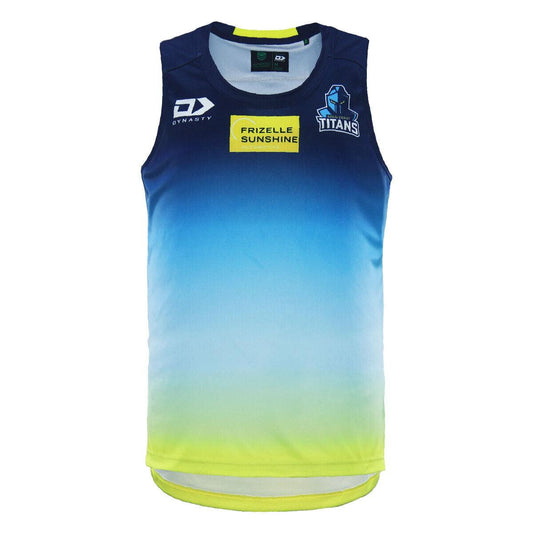 NRL 2024 Coaches Singlet - Gold Coast Titans - Adult - Mens