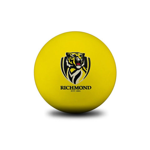 AFL Rubber High Bounce Hand Ball - Richmond Tigers - Set of Two - 6cm