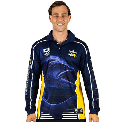 NRL 'Barracuda' Fishing Shirt - North Queensland Cowboys - Youth - Polo