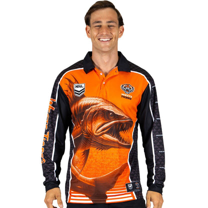 NRL 'Barracuda' Fishing Shirt - West Tigers - Youth - Polo