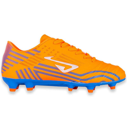 NOMIS Prodigy FG Football Boots - Orange/Royal/Silver - Youth - Kids