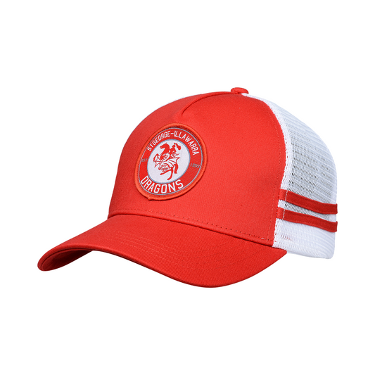 NRL Stripe Trucker Cap - St George Illawarra Dragons - Hat - Adult - One Size