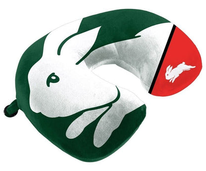 NRL Travel Pillow - South Sydney Rabbitohs - U Shaped - Neck Cushion