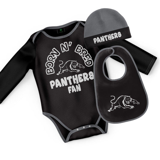 NRL 3 Piece 'Born & Bred' Set - Penrith Panthers - Infant - Baby