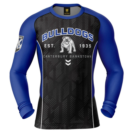 NRL LS Blocker Rash Vest - Canterbury Bulldogs - LONG SLEEVE - Adult