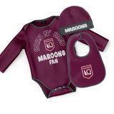 NRL 3 Piece 'Born & Bred' Set - Queensland Maroons - QLD - Infant - Baby