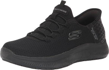 SKECHERS Summits Slip Resistant Shoe - Enslee - Black - Slip-In - Womens