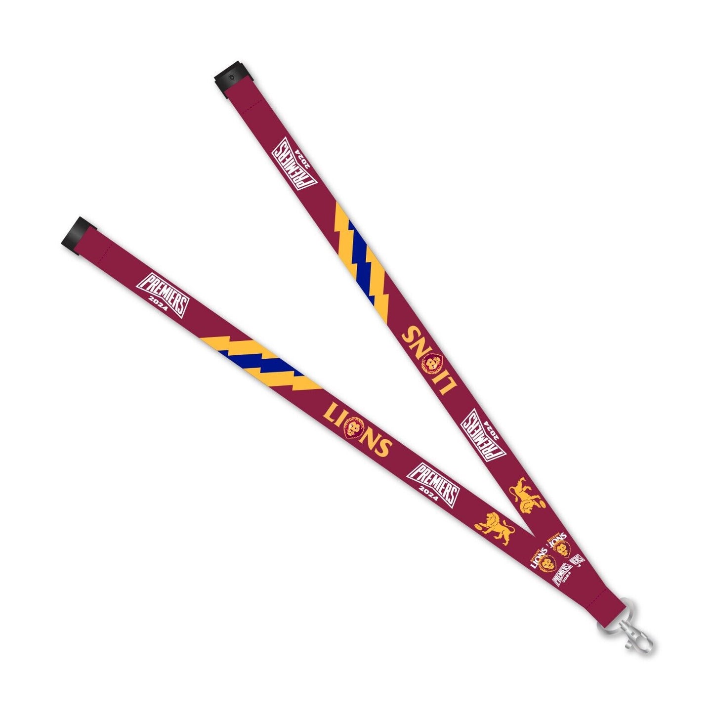 AFL 2024 PREMIERS LOGO LANYARD - BRISBANE LIONS - ETA NOV 2024 - TROFE