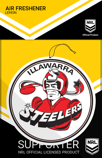 NRL Car Air Freshener - Illawarra Steelers - Rugby League