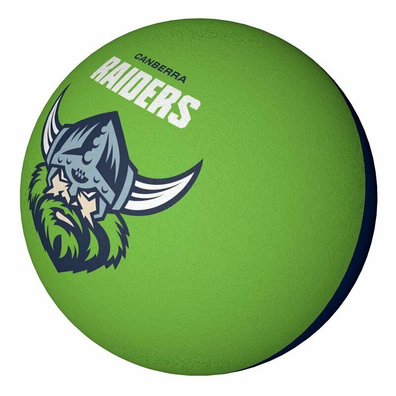 NRL Rubber High Bounce Hand Ball - Canberra Raiders - Single - 6cm