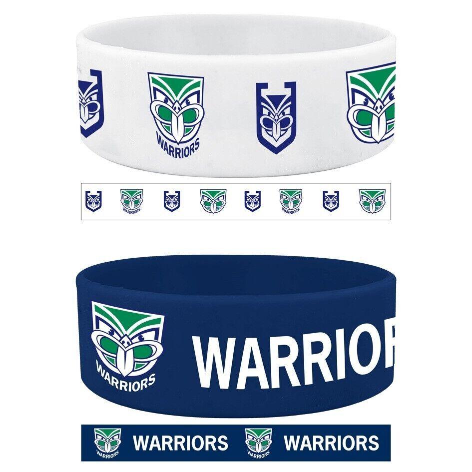 NRL Wrist Bands Set of 2 - New Zealand Warriors - Set of Two - Silicone Band