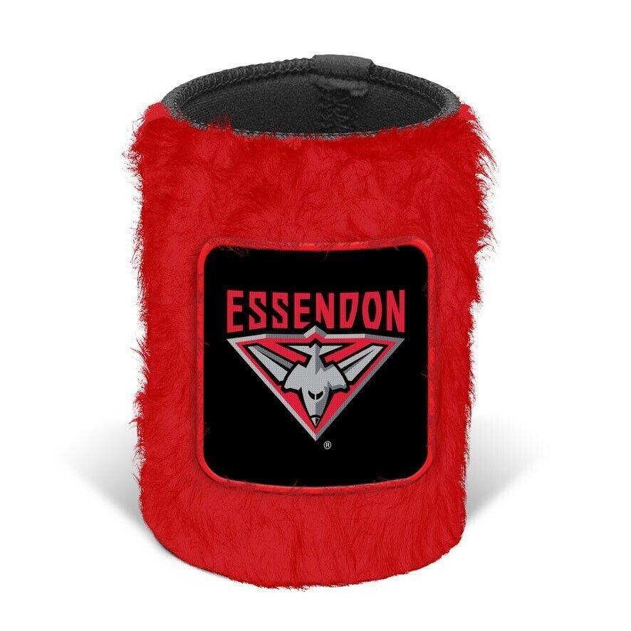 AFL Fluffy Stubby Cooler - Essendon Bombers - Can Holder