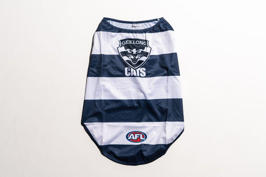 AFL Pet Jersey - Geelong Cats - Size XS to XL - T-Shirt - Dog - Cat