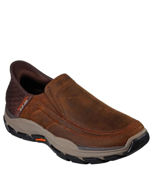 SKECHERS Slip-Ins Respected Shoe - Elgin - Dark Brown - Mens