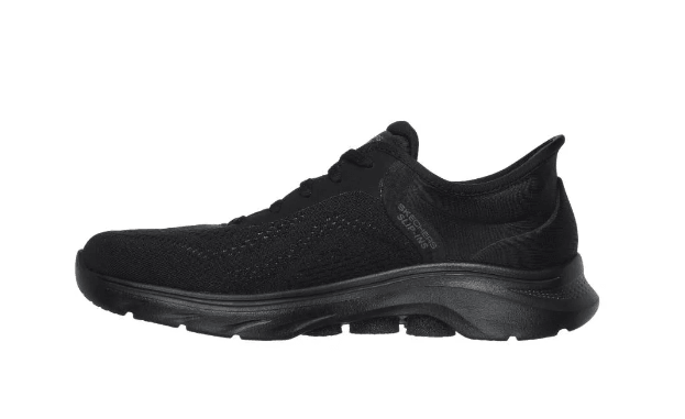 SKECHERS Slip-Ins Go Walk 7 Shoe - VALIN - Black/Black - Womens - Ladies