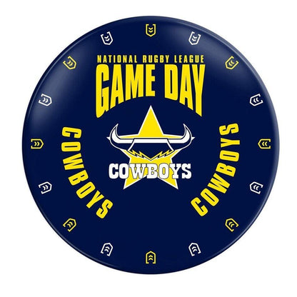 NRL Snack Plate - North Queensland Cowboys - 20cm diameter - Melamine - Single