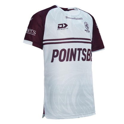 NRL 2024 Coaches Tee - Manly Sea Eagles - White - Adult - Mens