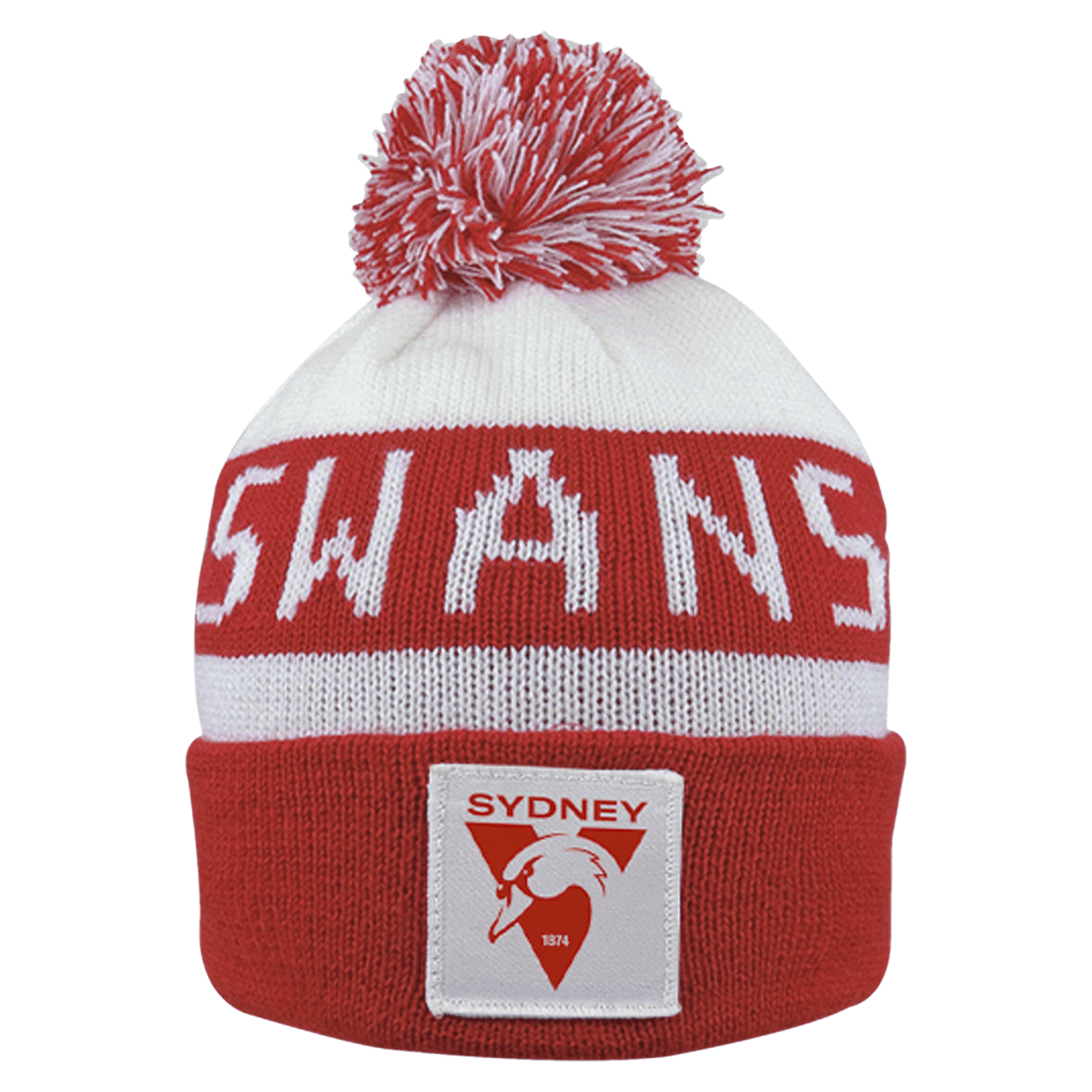 AFL Bar Beanie - Sydney Swans - Winter Hat - Adult - OSFM