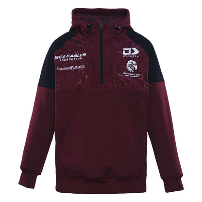 NRL 2024 1/4 Zip Hoodie - Manly Sea Eagles - Jumper - YOUTH - DYNASTY