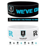 AFL Wrist Bands Set of 2 - Port Adelaide Power - Set of Two - Silicone Band