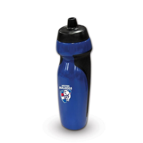 AFL Sports Drink Bottle 640ml - Western Bulldogs - Rubber Grip