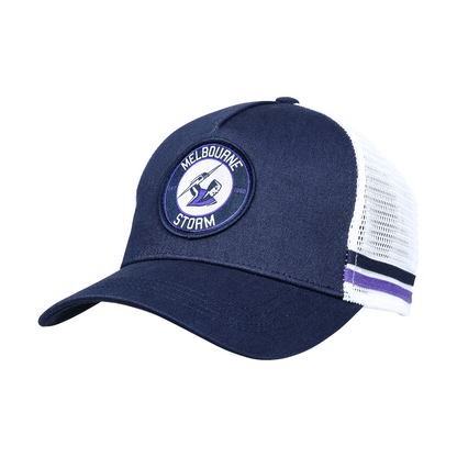 NRL Stripe Trucker Cap - Melbourne Storm - Hat - Adult - One Size