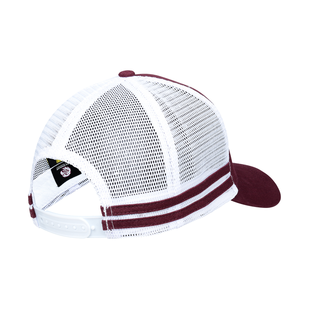 NRL Stripe Trucker Cap - Manly Sea Eagles - Hat - Adult - One Size