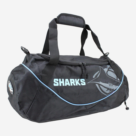 NRL Shadow Sports Bag - Cronulla Sharks - Gym Travel Duffle Bag