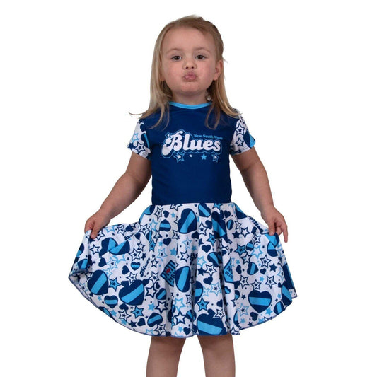 NRL Heartbreaker Dress - New South Wales Blues - NSW - Girls - Toddler - Kid