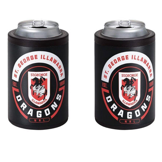 NRL Insulated Can Cooler - St George Illawarra Dragons - Stubby - Twist Top Lid