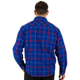 AFL 'Mustang' Flannel Polo - Western Bulldogs - Flanno Shirt - Flannelette